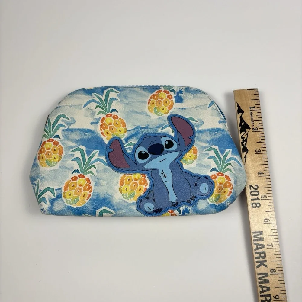 Disney‎ Lilo & Stitch Makeup Bag Cosmetic Pouch Travel Tote Pineapple